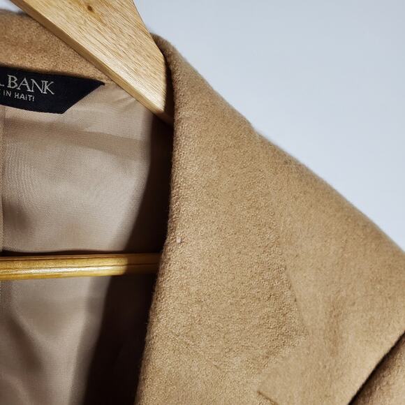 Jos A Bank Tan 100% Camel Hair 2 button blazer Size 44 long ***Flawed - Picture 11 of 11